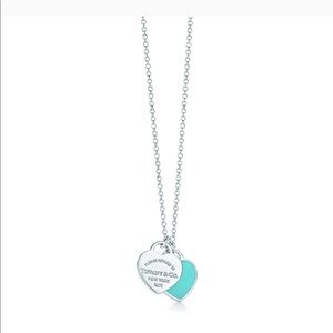Tiffany Mini Double Heart Tag Pendant
